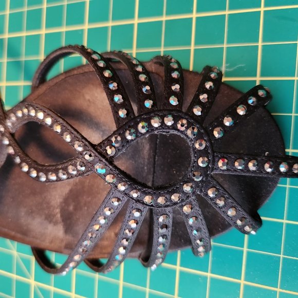 Nina black sparkly heels - Picture 4 of 8